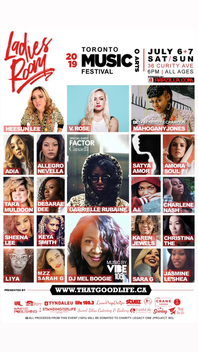 AiTheAnomaly's tweet photo. Iβm very excited to see these ladies and share the stage with them!! So much talent jammed packed into a weekend! If you are in or near Toronto come through!! βπΎ
*Ill be in the building on July 7th*
_
#6ix #Toronto #Canada #CanadaDay #LadiesRoomTO #LadiesRoom2019 #ThatGoodLife https://t.co/hlFylrz6aO