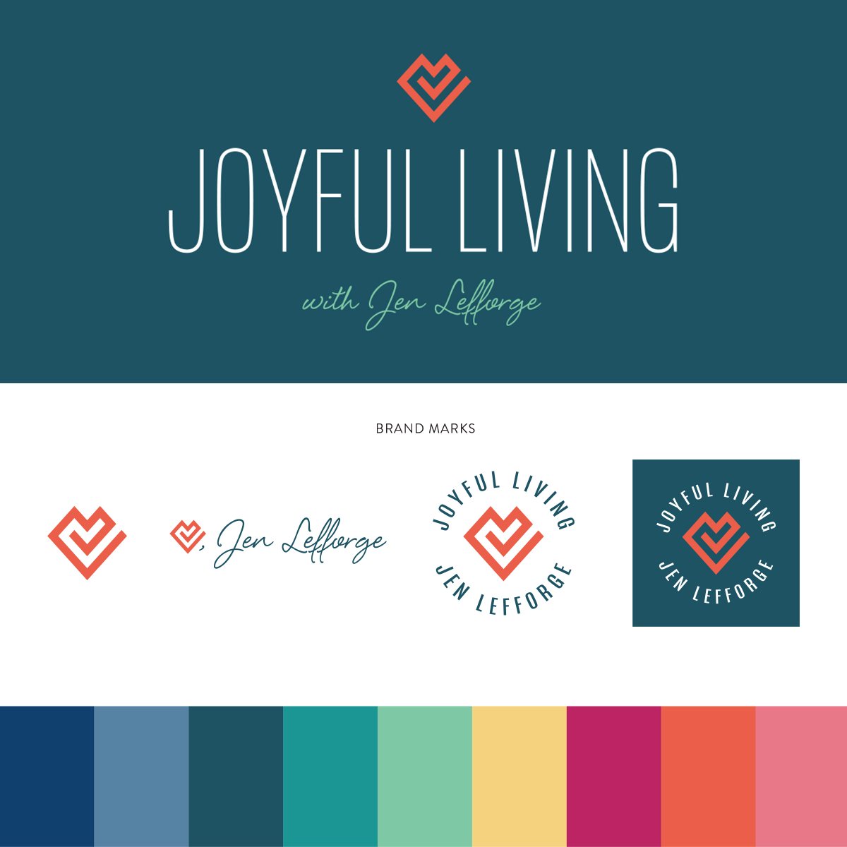 MyDesignBooth's tweet image. Brand design for the fabulous @jenlefforge. This whole look just makes me happy!! 😃