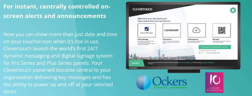 OckersCompany's tweet photo. Send your school’s messages to every #CleverTouch screen in an instant-alerts, photos, videos, news, announcements, timetables and more are all available with a variety of templates to choose from. @myClevertouch #OckersCompany #TechnologyForTomorrow #InteractiveClassroom https://t.co/Ips3KwsYZe