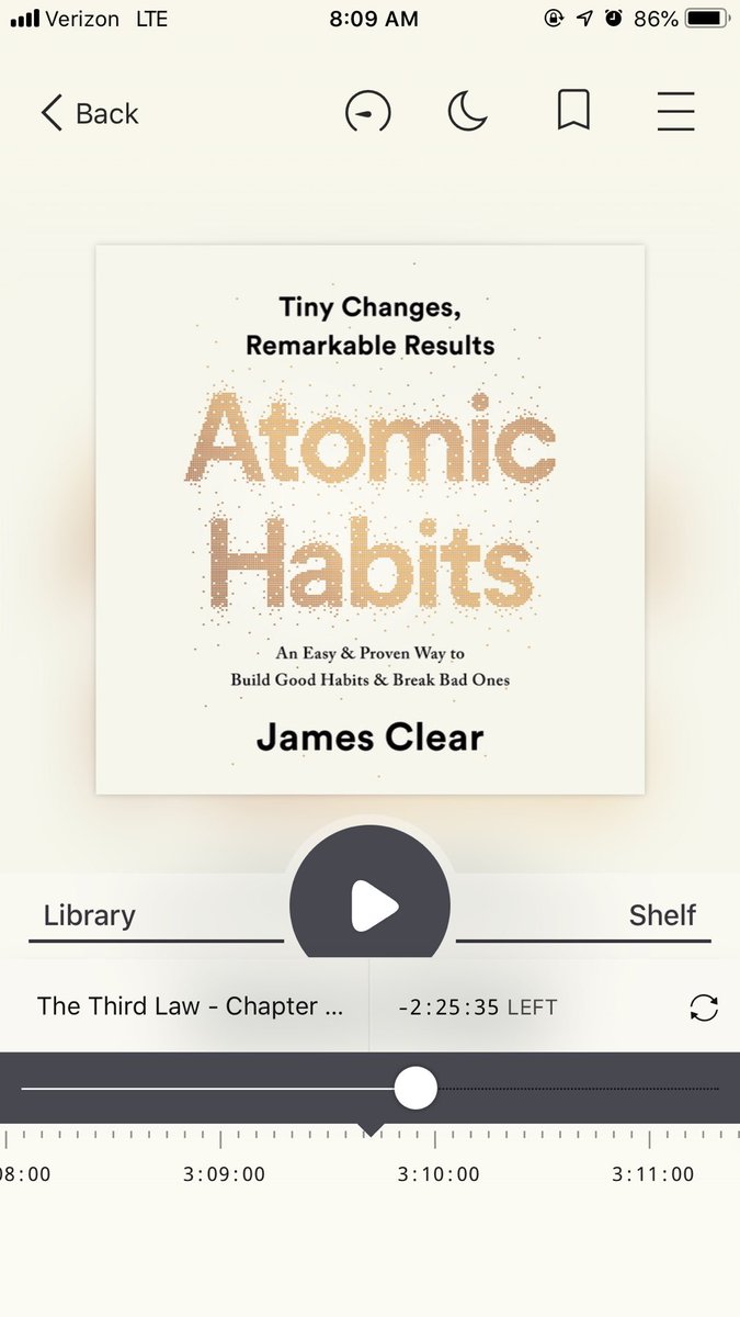 tara_soprano's tweet photo. This makes so much sense to me. @JamesClear #atomtichabits #tinychange #Audiobooks #Habits https://t.co/jiFH73ScGu