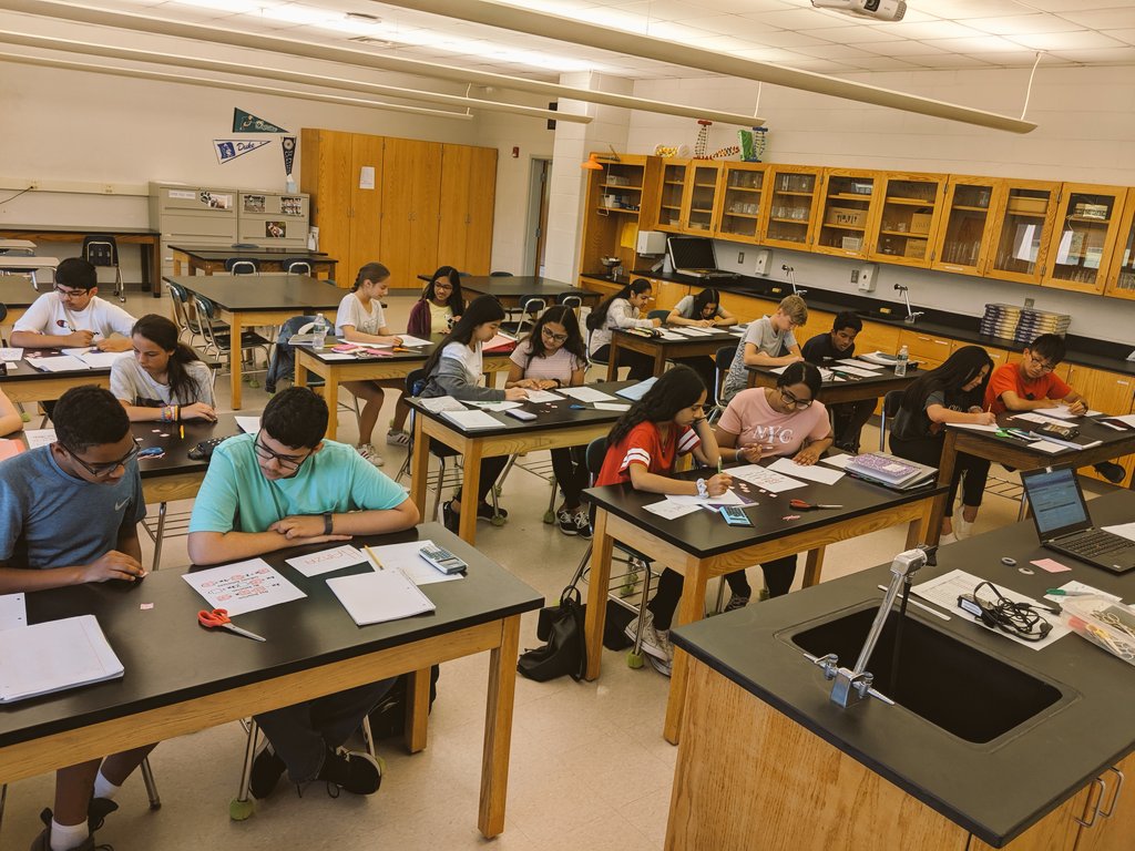 DaleyMathTweets's tweet image. Summer academy algebra students engaged in a great open middle task from @mathequalslove #mtbos #iteachmath #algchat