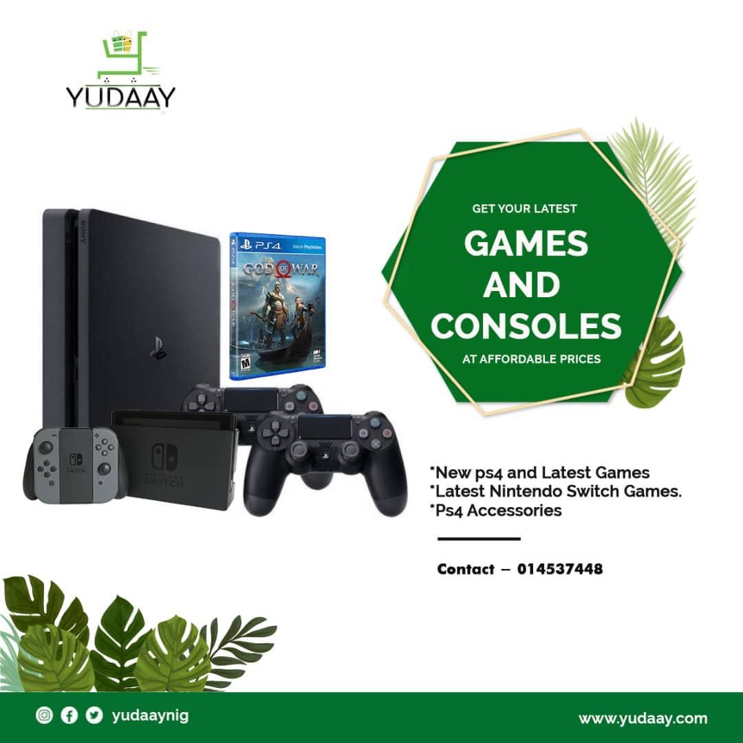 yudaaynig's tweet photo. Hello people! Yudaay is here again and as usual we have some mouth watering deals and sales for game enthusiasts and lovers. Attention Gamers!! We have new stock and arrivals for you, get your Games and Consoles at affordable prices.Visit https://t.co/kface06XyZ now!! #shopyudaay https://t.co/btjQsVEeUq