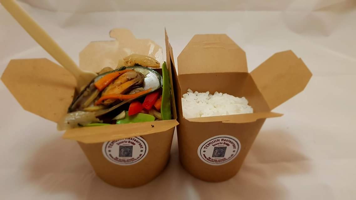 🥡🥡Takeaway Tuesday at Temujin. Enjoy your stir fry for £5.95. Pick up your loyalty card to enjoy a free visit. 01422 835500
