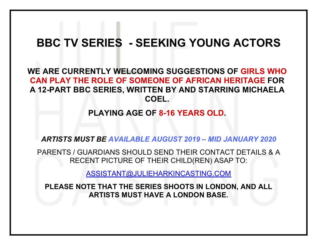 CASTING CALL FOR BBC TV PROJECT - PLEASE SHARE / RT: