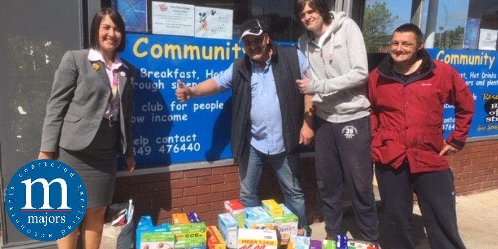 At Majors we were so proud to be able to aid The Village (Hull) and Raise The Roof Hull by donating breakfast cereals 🍴

This month The Village are continuing their help by asking for donations of TOILETRIES. 
Any donations would be much appreciated, thank you! 💙
