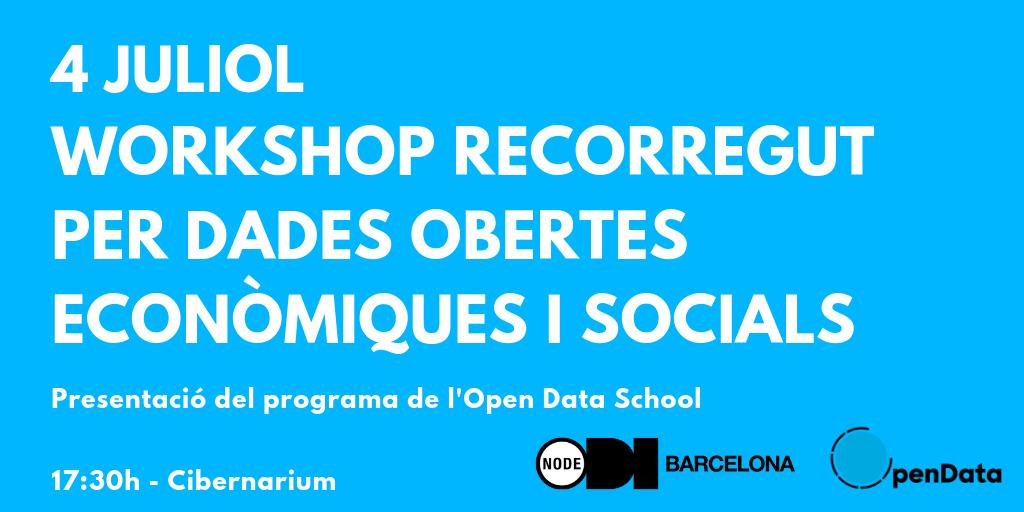 lourdesmunoz's tweet photo. Dijous 4: workshop per a descobrir
dades obertes gratuïtes, amb interès social i econòmic 📊☀️🔵
#estiuOpenData
Inscriu-te! https://t.co/FwliniUyyw
#OpenData https://t.co/c1WKqB5Oz9