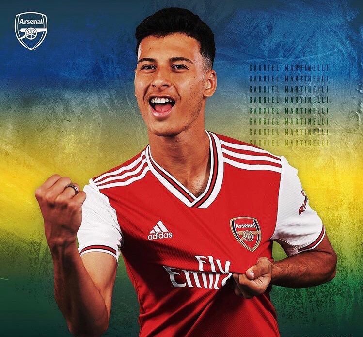 RomanoFirstHalf's tweet photo. Arsenal confirm the signing of Gabriel Martinelli (18) on a long-term contract.

"It is a dream since I was a child and also my family’s dream for me to be playing in Europe and playing for a big team like Arsenal. I am going to take this opportunity."

#WelcomeMartinelli https://t.co/ArilHM83t7