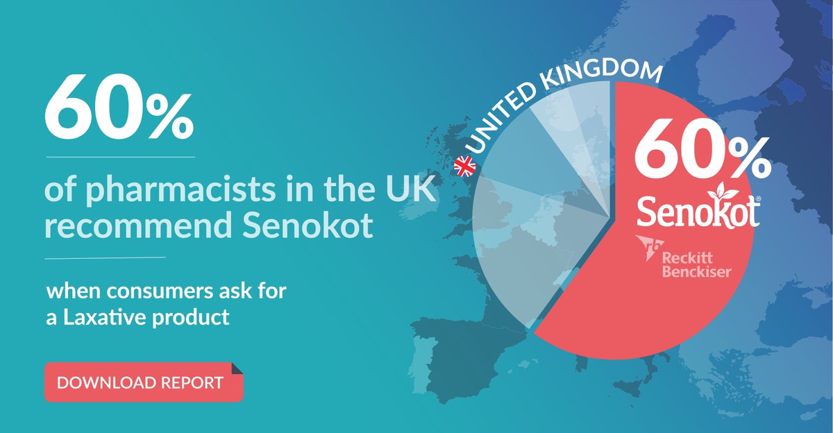 bemyeye's tweet photo. 📢60% of pharmacists in the UK recommend Senokot (RB) when consumers ask for a Laxative medicine. 👉Click here to download the results of our extensive study on Lower GIs brands across Europe! https://t.co/uMJXzbviN7
#bemyeye #Pharmaceutical #marketresearch #LowerGIs #insight https://t.co/c9QzGIFMHV