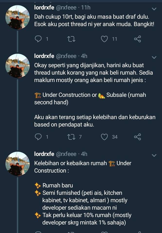 Resume Kreatif Ar Twitter Umur 22 Dah Beli Rumah Rm 350k Power Weh Brader Ni Kongsikan Tips Tips Untuk Membeli Rumah Kepada Sesiapa Yang Nak Beli Rumah Pertama Kredit Rxfeee Https T Co Tsabpostna
