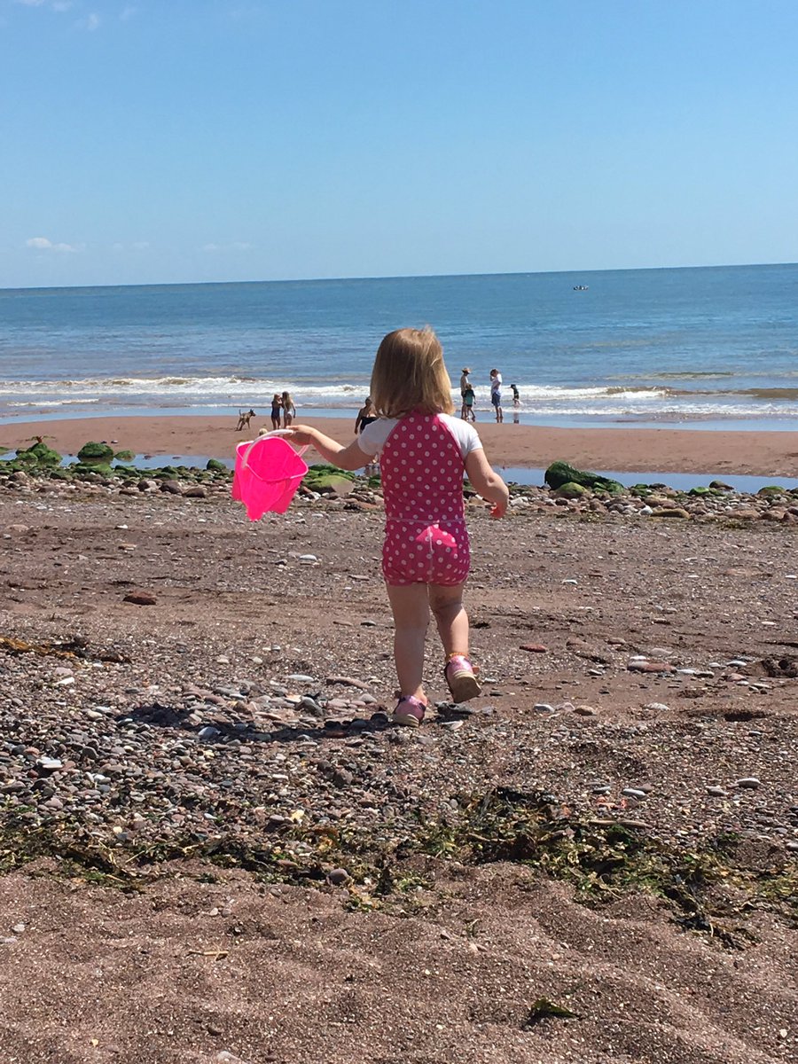 carlypom84's tweet photo. Oh I do like to be beside the seaside...๐๐บ #NessBeach #Devon #Holiday #WithMyFave https://t.co/zlaketb3xI