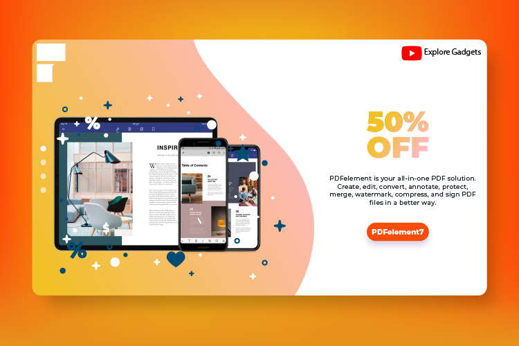 explore_gadgets's tweet photo. Wondershare has recently released the upgraded and advanced version of their @PDFelement which is PDFelement7.
🎥Watch Full Video: https://t.co/H21f6vqL5r
✅Get 50% off for Explore Family: https://t.co/EJRqyg8avd
#exploregadgets #PDFelement7Release https://t.co/0p5Mcot98Q