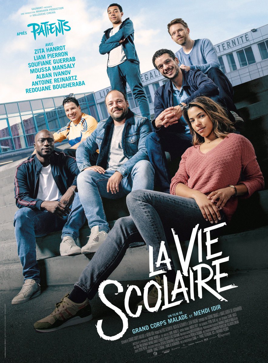 MandarinProd's tweet photo. Découvrez les deux affiches de La Vie Scolaire, le nouveau film de Grand Corps Malade et Mehdi Idir après Patients ! 
Au cinéma le 28 aout https://t.co/eNt3tnfriD