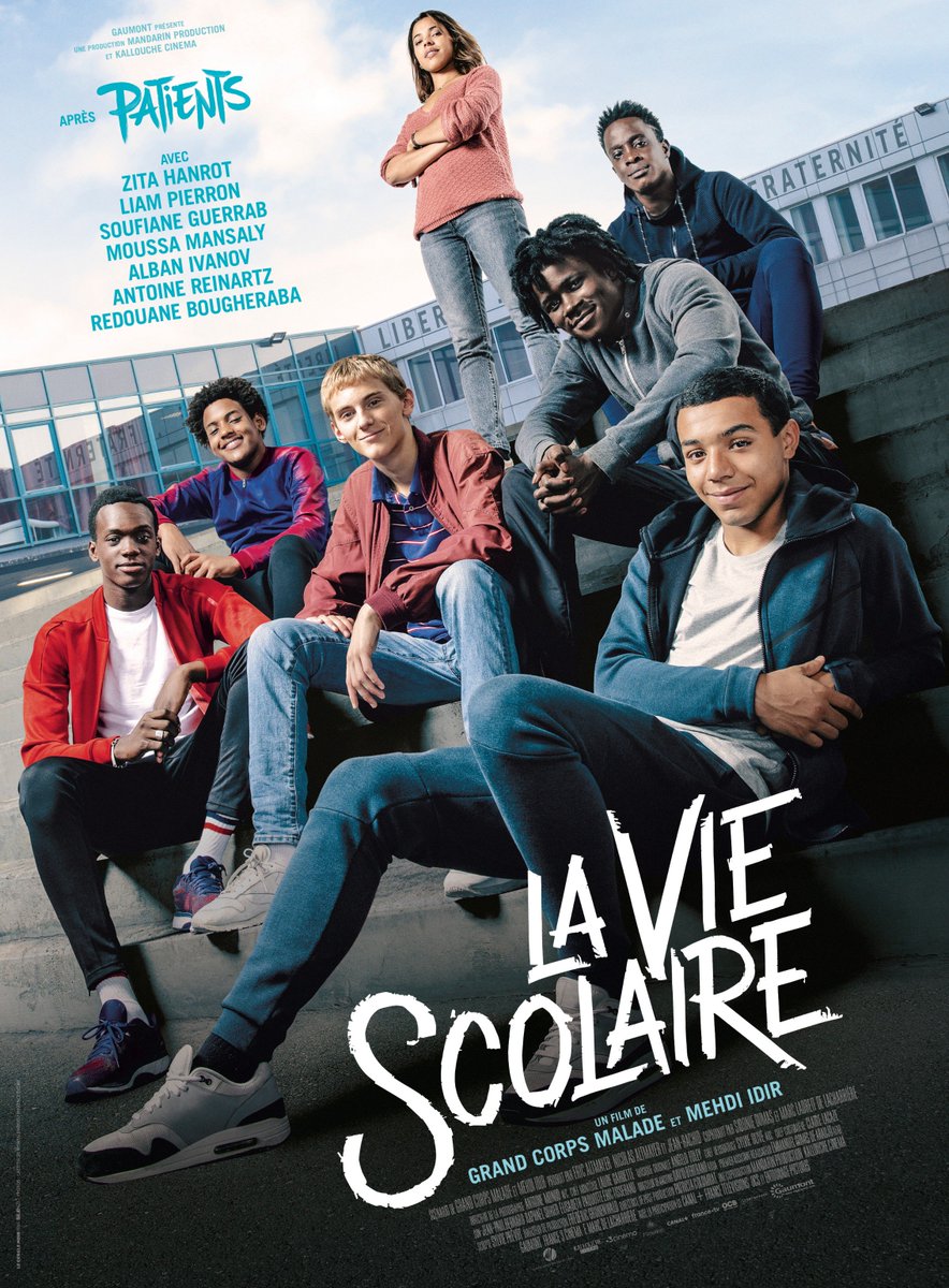 Découvrez les deux affiches de La Vie Scolaire, le nouveau film de Grand Corps Malade et Mehdi Idir après Patients ! 
Au cinéma le 28 aout