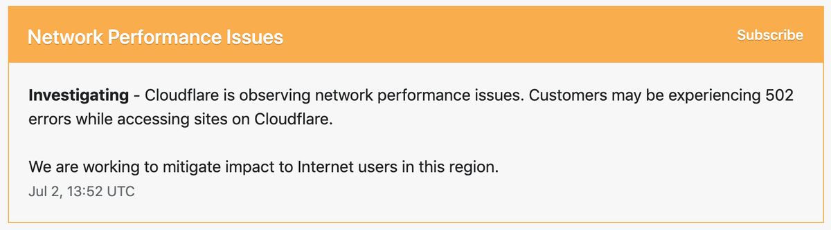 reactflow's tweet image. Our website reactflow.com  is currently down due to a network performance issue from @Cloudflare. Contact us via Email or Twitter for any assistance.