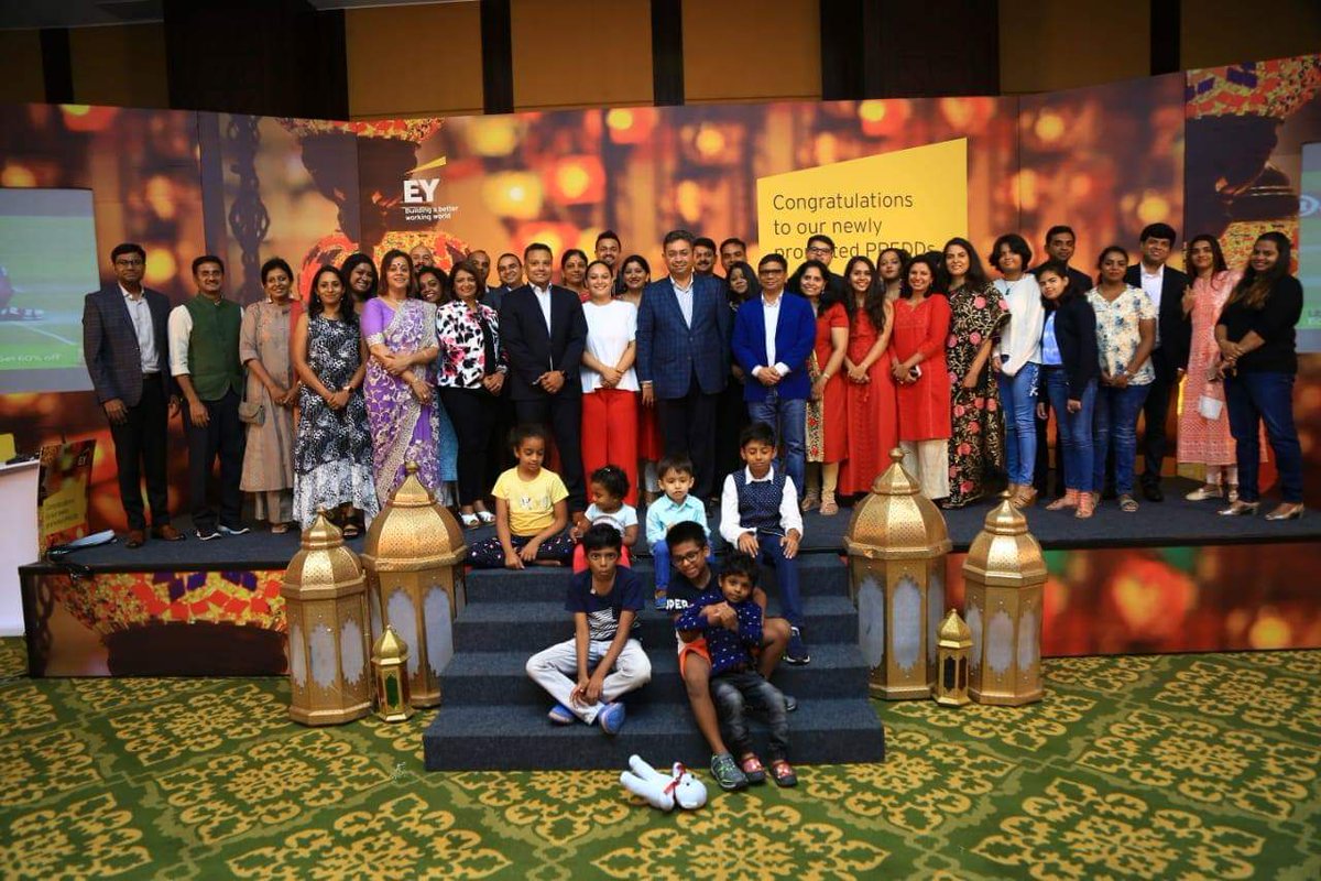 EY_GDSCareers's tweet photo. We, at #EYGDS celebrated the accomplishments of our recently promoted Partners, Principals, Executive Directors and Directors from #GDSTax and more importantly, the rock-solid support of their families that helps them bring their very best to work. 
#GreatPlaceToWork https://t.co/CM7iaqUNrC