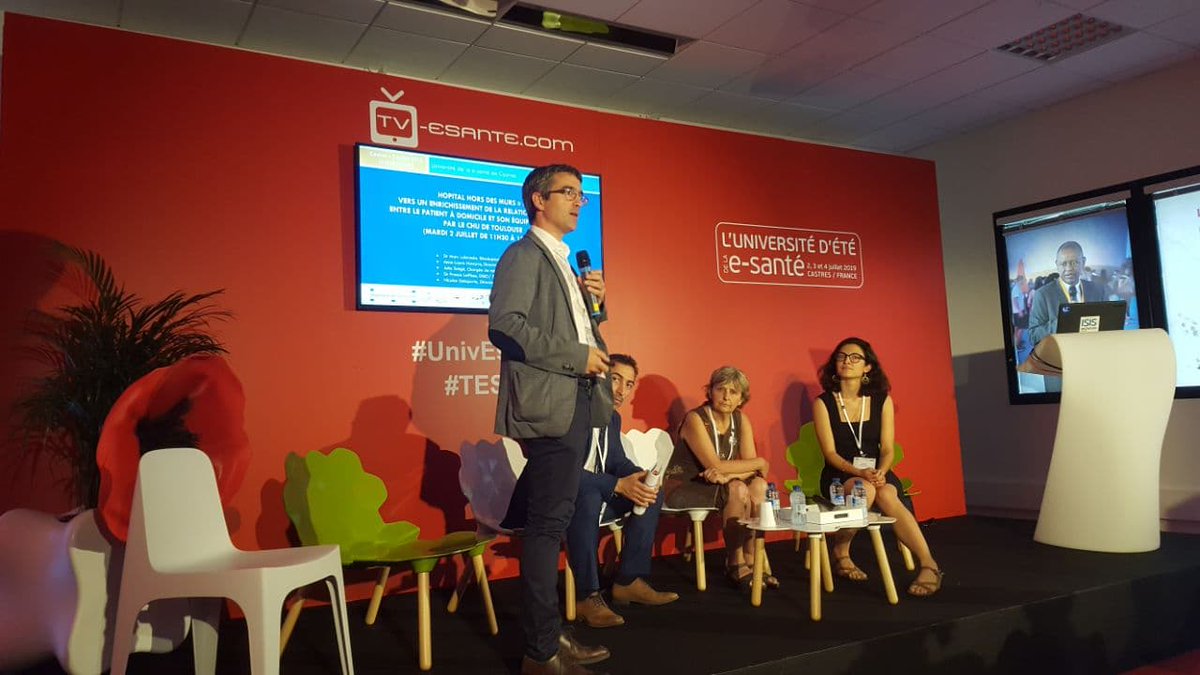 Merci au <a href="/CHUdeToulouse/">CHU de Toulouse - compte inactif</a> pour sa conférence "Hôpital hors des murs" à l'<a href="/UnivEsante/">Université e-santé</a> ! Avec notamment la question de la difficulté de facturation et de traçabilité des actes de télémédecine. Un constat fréquent pour lequel nous agissons en #téléexpertise. 
#esanté #postelo