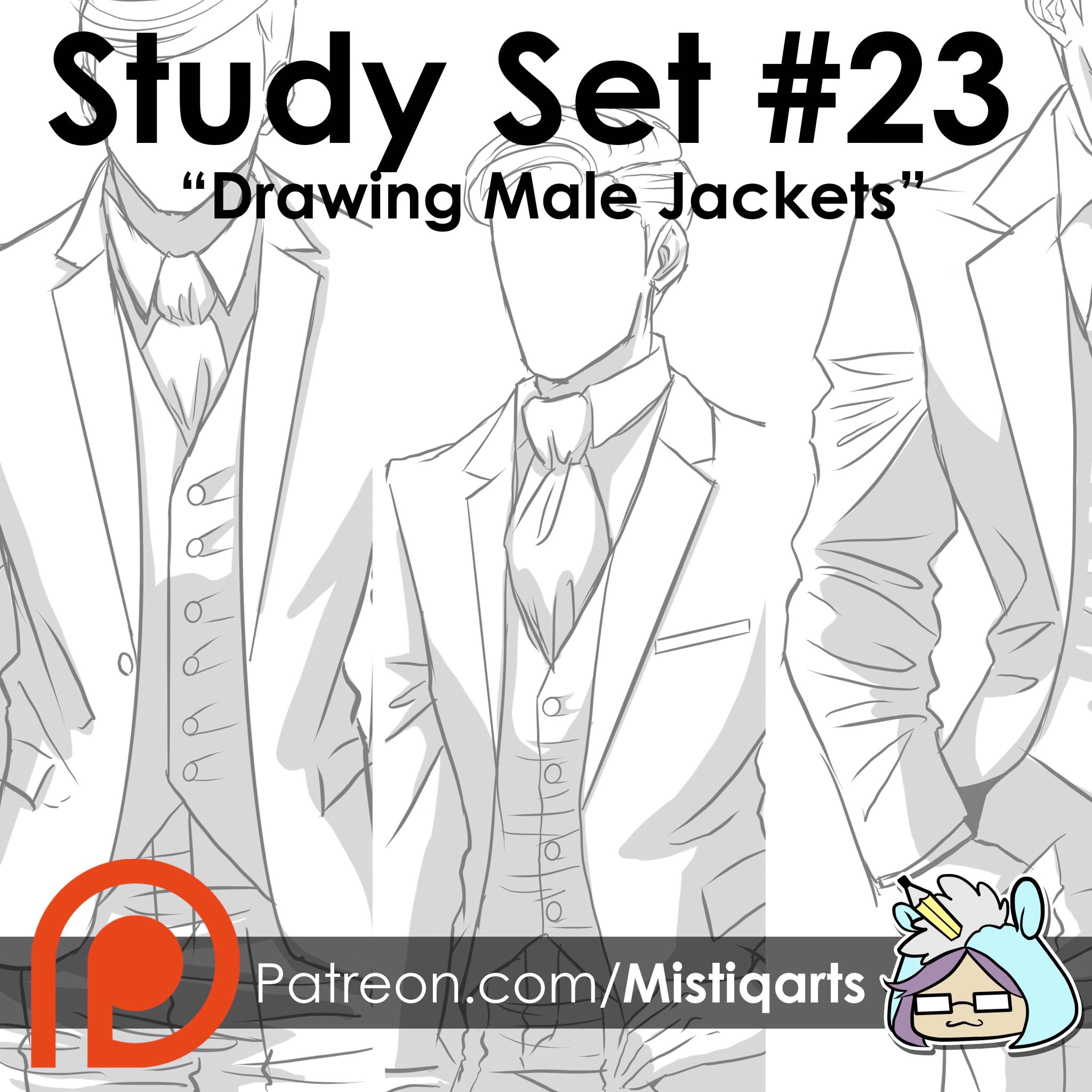 Jacket Drawing Reference and Sketches for Artists
