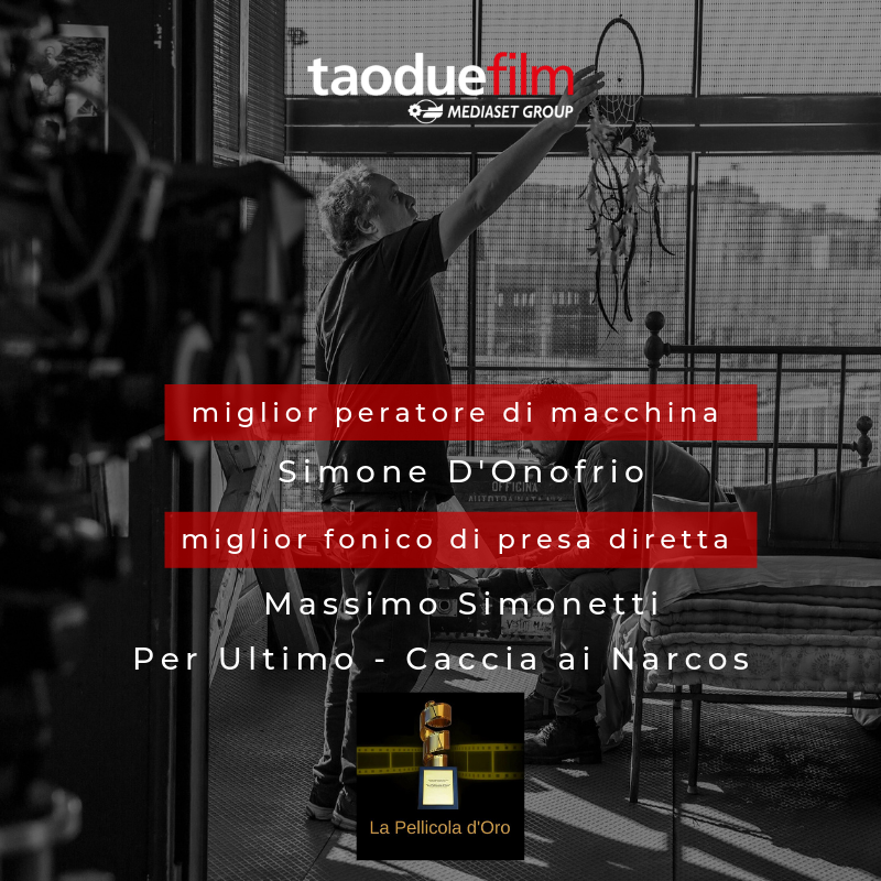taoduefilm's tweet photo. #Taodue vince 3 premi nella prima edizione de @LaPellicoladOro - Serie TV con @liberisognatori e #Ultimo5.
Miglior attore, miglior operatore di macchina e miglior fonico di presa diretta.
#Liberisognatori #giorgioTirabassi https://t.co/RZwxAOK1ta