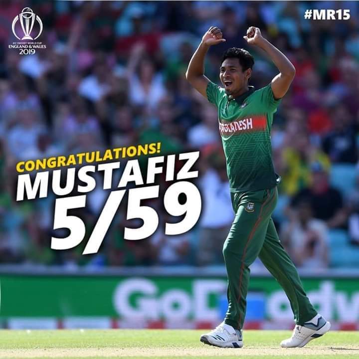 LubnaLamya's tweet photo. Congratulations @Mustafiz90 5/59. Go ahead #BDTiger https://t.co/strDJG0TYC