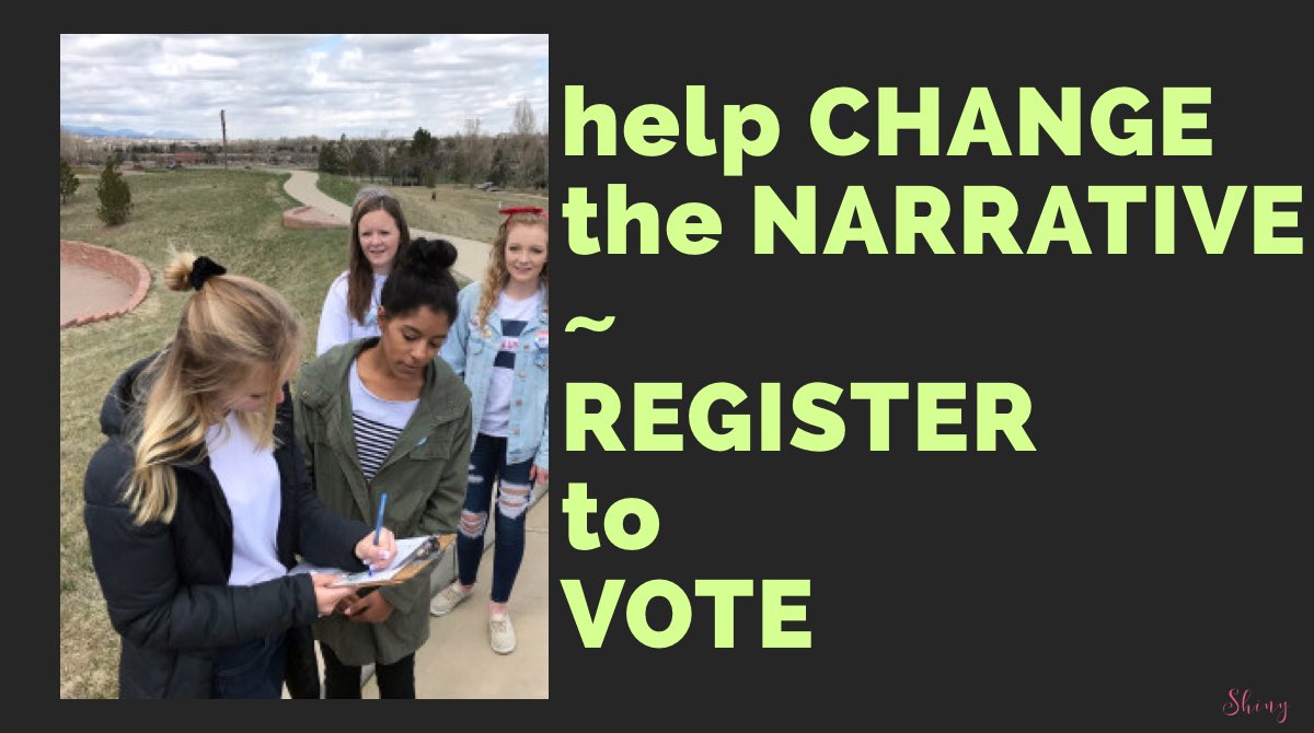 ShinySuccubus1's tweet photo. if u want to see *real change*
evry1 must VOTE
r u REGISTERED?
r ur *friends* REGISTERED❓
is evry person 18+ in ur *neighborhood* REGISTERED⁉️
GET OUT THERE & MAKE IT HAPPEN‼️
#TakeBackTheNarrative
#GetEveryoneRegistered https://t.co/GrH2ZRyuLG