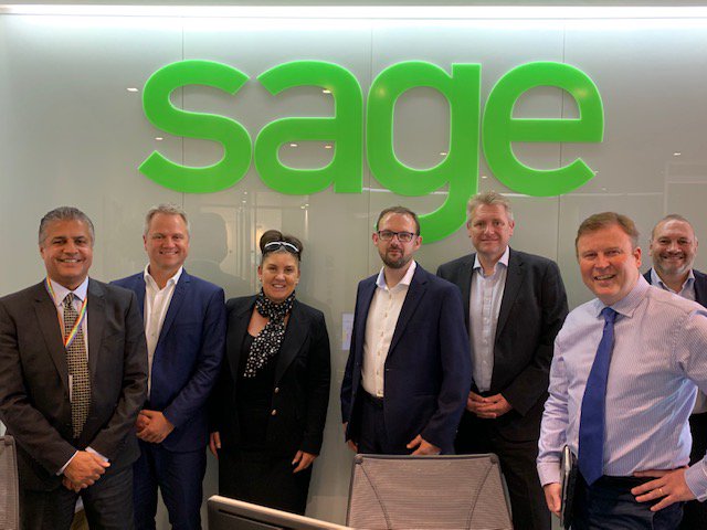Great meeting with <a href="/sabbygill7/">Sabby Gill</a> and his team <a href="/sageuk/">Sage UK</a> at the Shard last week😃