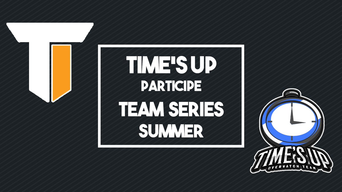TimesUpTeamOW's tweet photo. Mais 😮 !?!
@TimesUpTeamOW participe au Summer Tournament @TeamSeriesOW !
Le tournoi se déroule ce samedi 6 juillet a 14H30 alors on vous attend pour donner de la voix pour encourager l'équipe 💪 !
Nous vous communiquerons des infos plus précises dans les jours a venir ! https://t.co/aLWQ56SbZo