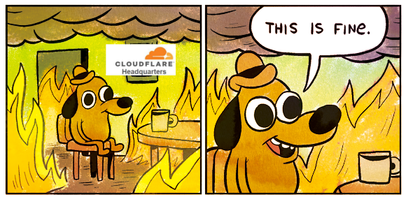 MGTrolls's tweet photo. Meanwhile, at #cloudlfare https://t.co/Jzc7QNJEfs