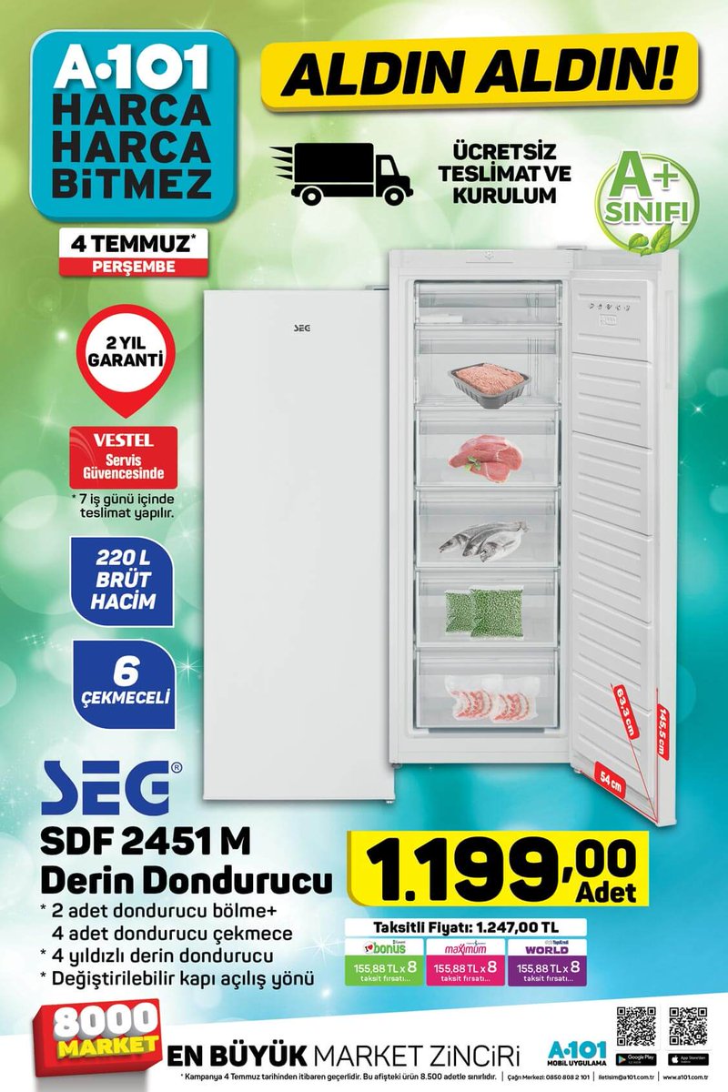 hesapliyim's tweet photo. https://t.co/PsY6U6sYvx Bu hafta #a101 deki #fırsat ve #indirim lerı kaçırmayın. #kampanya #bim #şok #market #promosyon #alışveriş https://t.co/dUQEzkGHHJ