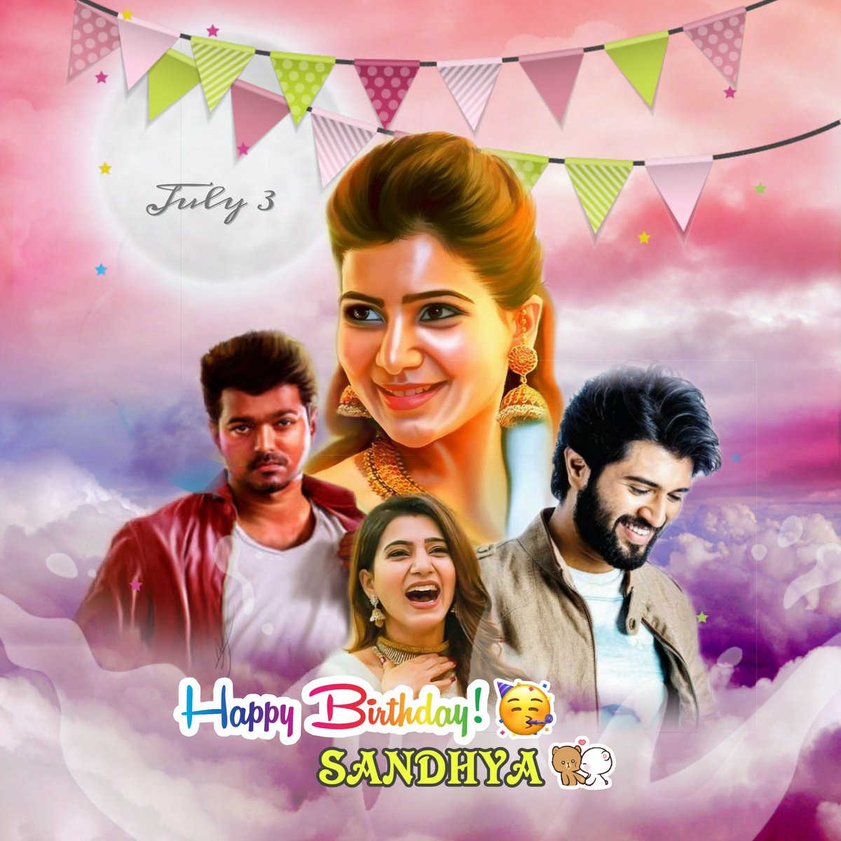 Mersal_Rohit's tweet image. Few Hours To Go..😍😍💙💜
@SandhyaTwitz #CommonDP 💖
#HBDSandhya ❤️