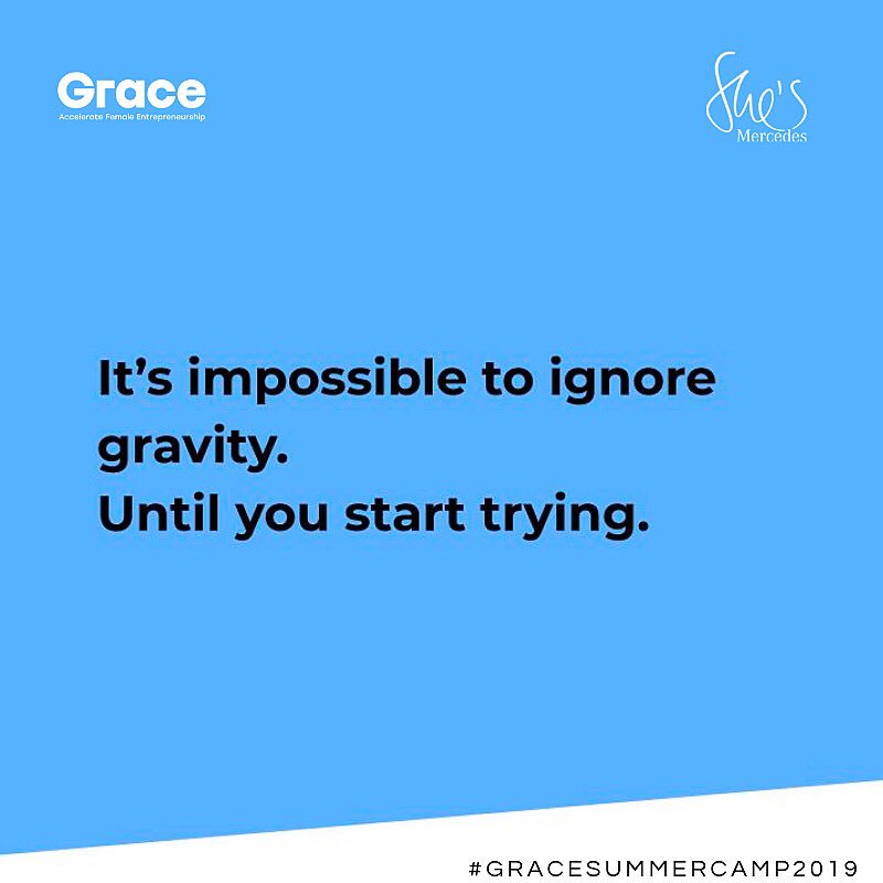 AccelerateGrace's tweet photo. Die treibende Kraft hinter Grace? @ignoregravity, eine Strategieagentur mit viel Expertise &amp; Erfahrung in der Konzeption &amp; Umsetzung von Accelerator Programmen.

#IgnoreGravity #FemaleFounders #GraceSummerCamp2019 #Entrepreneurship #ShesMercedes #MercedesBenz https://t.co/GLbXoECk3n