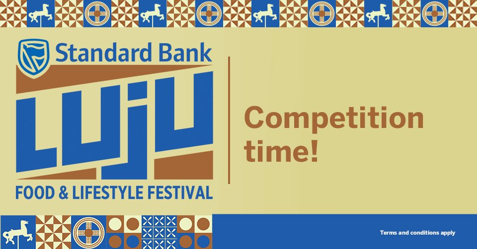StandardBankSZ's tweet photo. Answer the following questions and stand a chance to win yourself a ticket to the Luju Food &amp; Lifestyle Festival:
1. What other elements make up Luju Festival besides Food and Music? 
2. Which dance group did Standard Bank work with to activate Luju Fridays? #MoreThanABank https://t.co/wPpWa28ehC