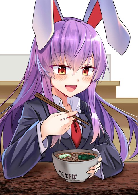 #うどんの日
なので今日は優曇華ちゃん描きました! 