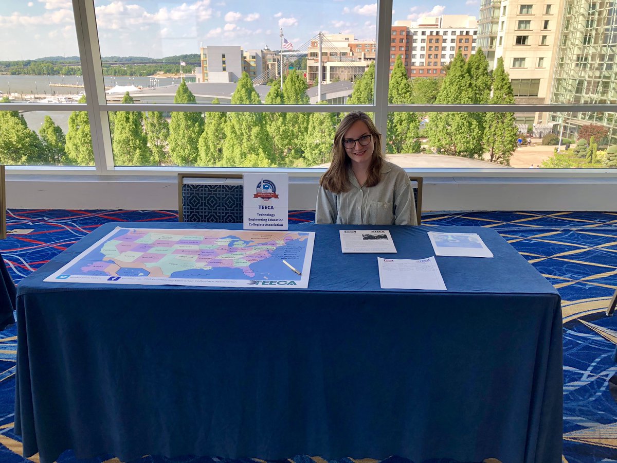 Thank you to the National TEECA Reporter, Daphne for volunteering her time to judge and talk to TSA students at  <a href="/NationalTSA/">National TSA</a>  #ITEEA #TSA