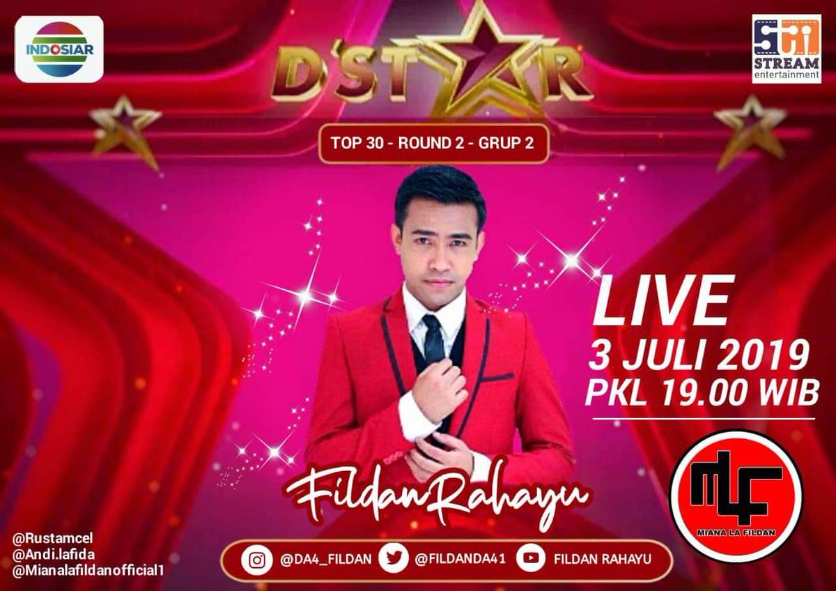 Hasni_669's tweet photo. Besok malam ya di DStar @IndosiarID bersama 
@FildanDa41 semoga lancar, dapat nilai dan sms paling tinggi 🤲
@atikmasnawaty @ratnarafli03 @RamliOke2 @YulianaSuesamt2 @loveFildan @OFC_MLF_Taiwan @dwiapri0504 @2_wary @Aeni_MLFSulsel @IwanMlf @AbusyamFauziyah @Norma05gmailco1 https://t.co/0XRK4IHZ8j