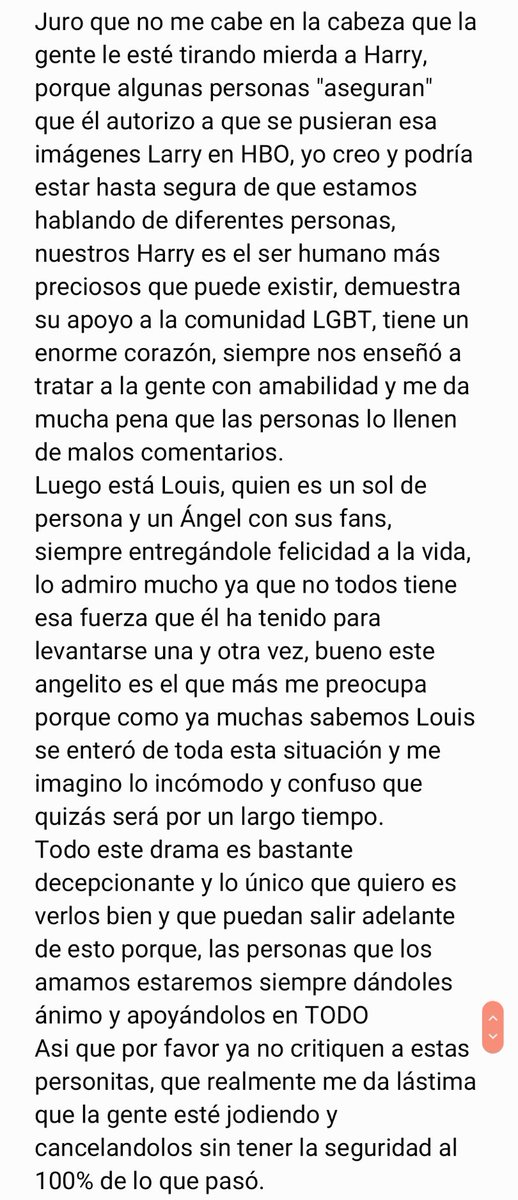 isii_ms's tweet photo. Ellos merecen respeto, porque ellos siempre nos lo brindan a nosotros.💥💕 
#lovingharryparty 
#lovinglouisparty https://t.co/MghjkmJaNe