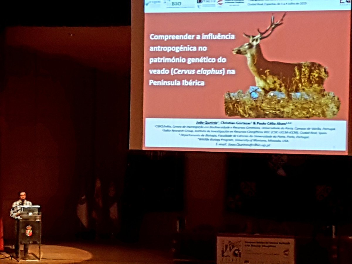 ChristianGortaz's tweet photo. #CICARC Raquel Godinho y Joao Queiros de @CIBIO_InBIO presentan lo último en genética de poblaciones aplicada a recursos cinegéticos. En @IREC_CSIC_UCLM https://t.co/Dcerx3xdXR