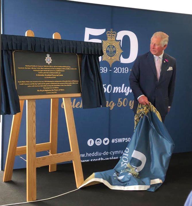 CPJElmore's tweet photo. Honoured to attend @swpolice's 50th anniversary celebration today in the presence of HRH The Prince of Wales. Thank you to everyone at South Wales Police for everything you do to keep our communities safe - especially @SWPMaesteg! #SWP50 https://t.co/5hbh0DcHrb