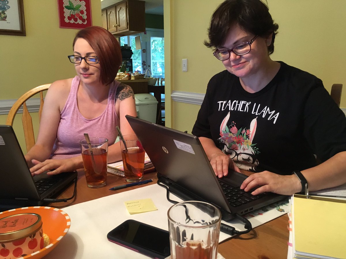 beth_wiesner's tweet photo. Co-planning first grade library extension with first grade teachers! https://t.co/CZRK7g6E3L