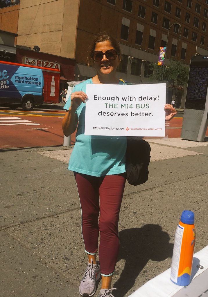 Gina wants a fast and reliabe #M14 bus, so she can get to work on time! #14stBusWay #14st