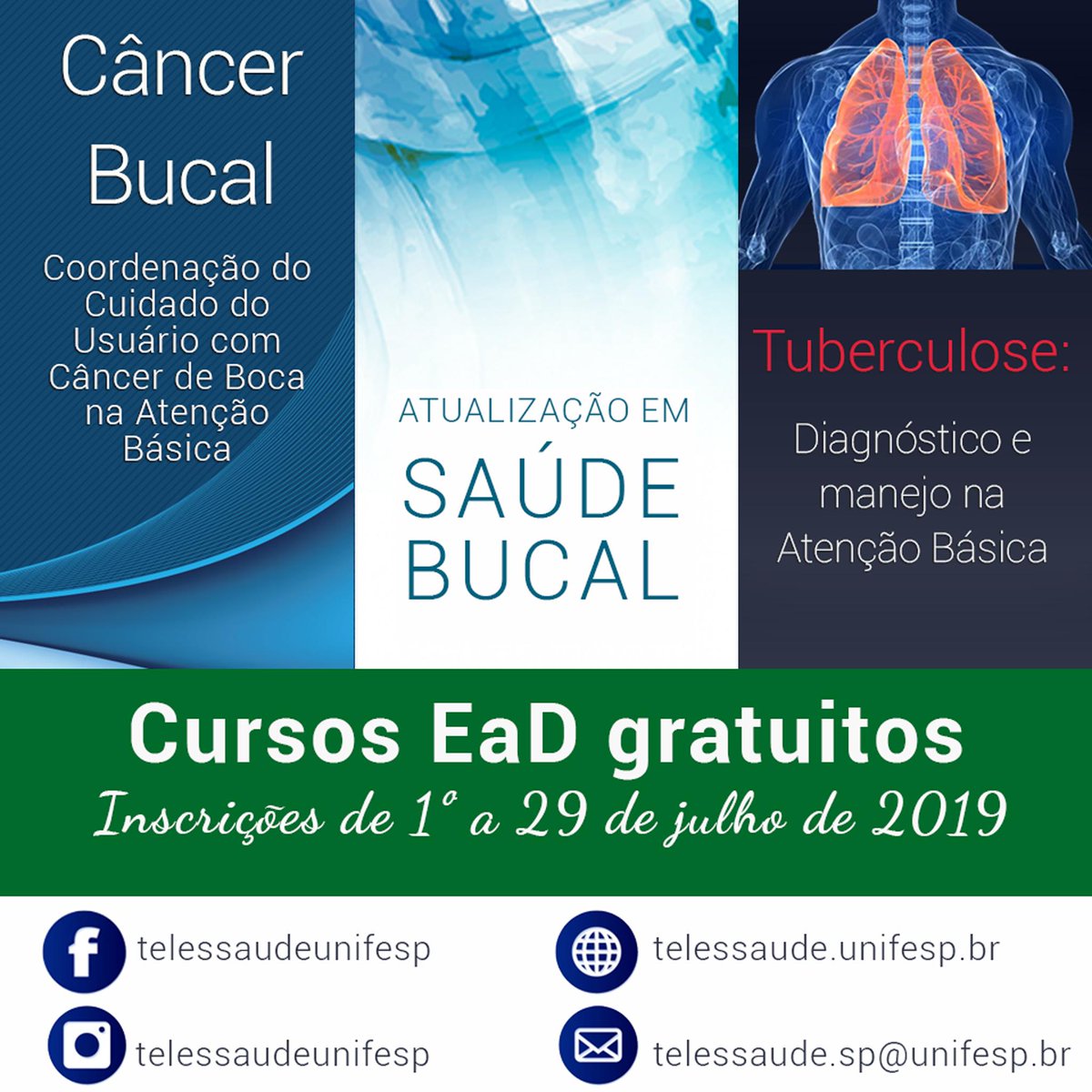 teleunifesp's tweet photo. Para fazer sua inscrição, acesse
https://t.co/TQU4hyOeba
#cursos #Saude #SGTES #ProgramaNacionalTelessaúdeBrasilRedes #Telessaúde #TELEEDUCAÇÃO #EDUCAÇÃOPERMANENTE #ATENÇÃOBÁSICA #SUS #MINISTÉRIODASAÚDE #SAS #AGENDANACIONALDETELEEDUCAÇÃO #telessaudesãopaulo #telessaudesp https://t.co/fXnYU7kmIM