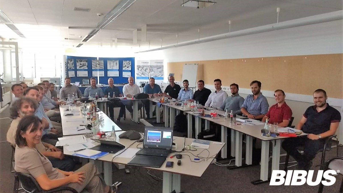 BibusSpain's tweet photo. Nuestro equipo se forma continuamente para proporcionar a nuestros clientes las soluciones más adecuadas para sus aplicaciones. Estos días nuestro compañero Alfonso se encuentra en un training del grupo BIBUS con nuestro partner @Thomson_Ind_DE https://t.co/L9B5arqFCg