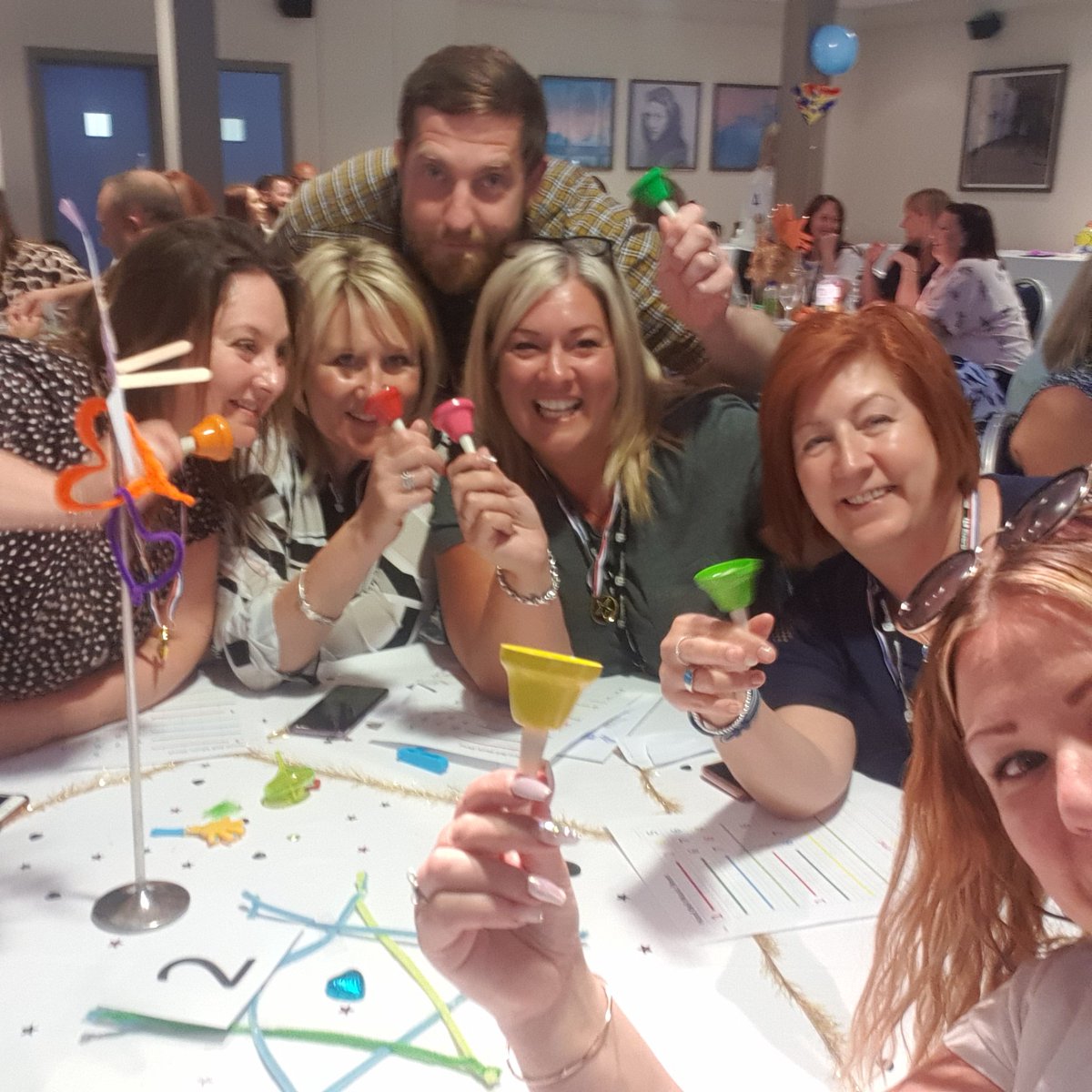 chuchi3651's tweet photo. Some of the #HullExtraCare team making music by bell ringing at our @RiversideUK regional conference 

2nd place in the 3B's challenge 👏👏

@RuthLeadsRd @pozCG https://t.co/kTbdl07ngK