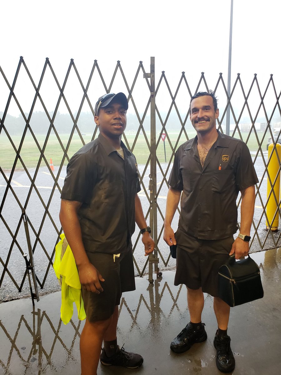 MRackes's tweet photo. Kevin and Justin beat the heat today but not the rain!⛈⛈ @GPreload @BrianEdickUPSer @Shellab1Shellie @Mark_L_Smith @PaulHuyser https://t.co/LYiPRtTsxH