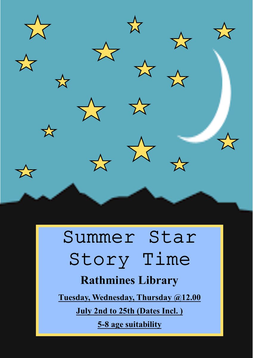 dubcilib's tweet photo. Amy kicked off our Summer Star Story Time in Rathmines Library this morning! Come along any Tuesday, Wednesday or Thursday in July at 12 PM sharp and join Amy, Sarah or Bernie for some fun/funny stories!! No need to book! Everyone welcome! #rathmines #rathmineslibrary #storytime https://t.co/NjGI1kdTrX
