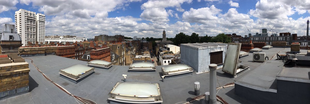 Another lovely day for a London rooftop inspection. This time looking to renew and relocate communal water tanks. <a href="/Gradient_purple/">Gradient Consultants</a>