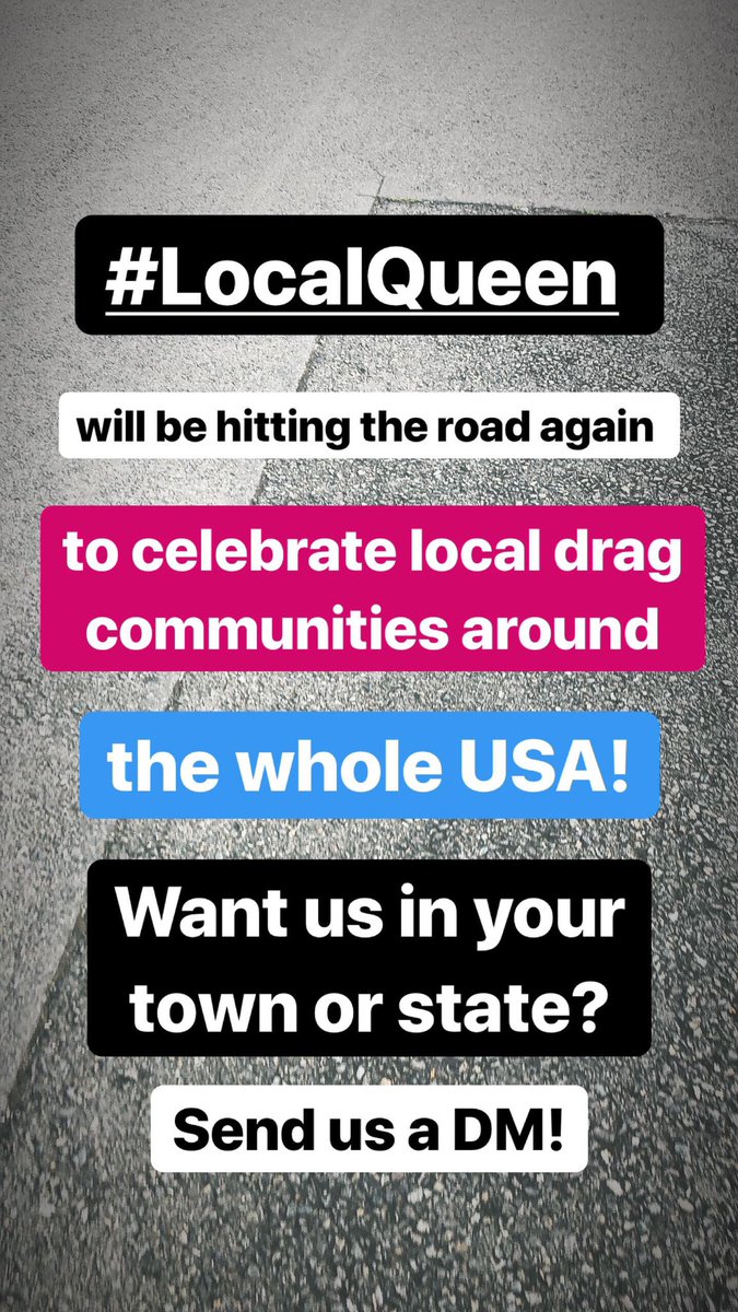LocalQueenPDX's tweet photo. We are hitting the road again! Want to see #LocalQueen in your city or state? Send us a DM! 🏳️🌈#DragisforEveryone #pride #SupportLocal https://t.co/FMZr3OmqXH
