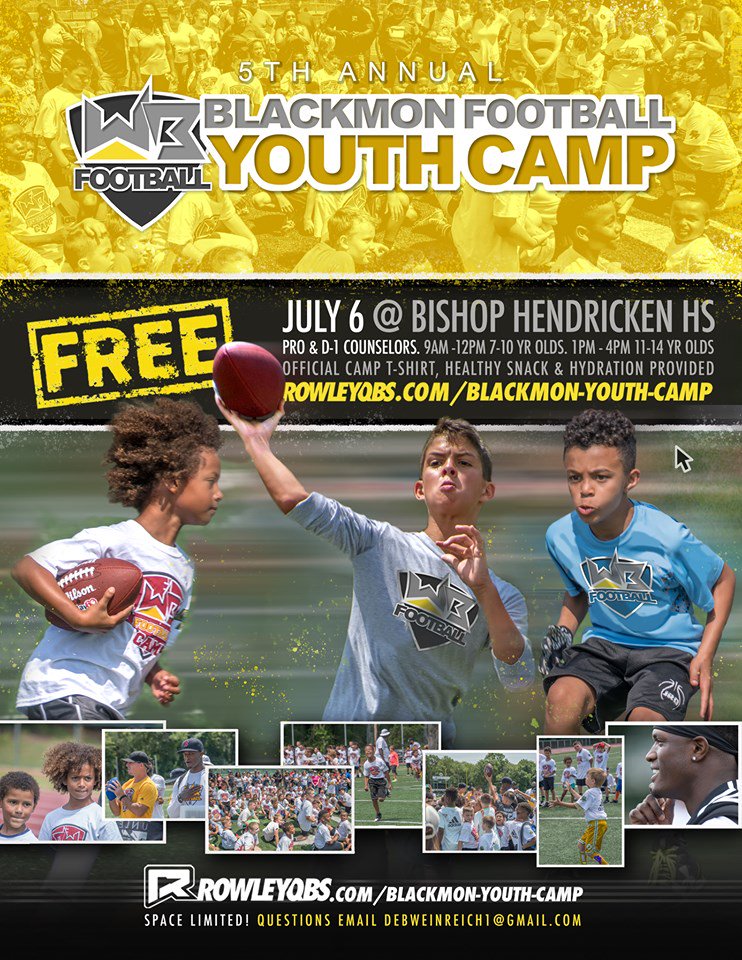 HendrickenHawks's tweet photo. This weekend, @WillBlackmon '02 & @RowleyQBs '97 return to Hawk Country to help the future of Rhode Island football get better, and get noticed!
Join us for the Blackmon Football Youth Camp and Blackmon|Rowley Combine!
REGISTER: https://t.co/E4ZKm1rut6
#FlyBH 🏈 https://t.co/fQlG3a0tGr