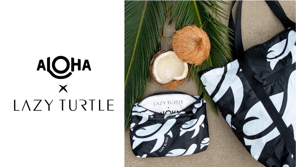 shoplazyturtle's tweet photo. We're so excited to reveal the new Honu bag &amp; pouch, a collaboration between ALOHA Collection &amp; Lazy Turtle! Today through 7/8, get 30% off ANY ADDITIONAL ITEM + FREE SHIPPING w/ purchase of the Honu bag or pouch. No code necessary. Thanks for wandering with us, @aloha_ca_hi ! https://t.co/M6QXbpXnRw