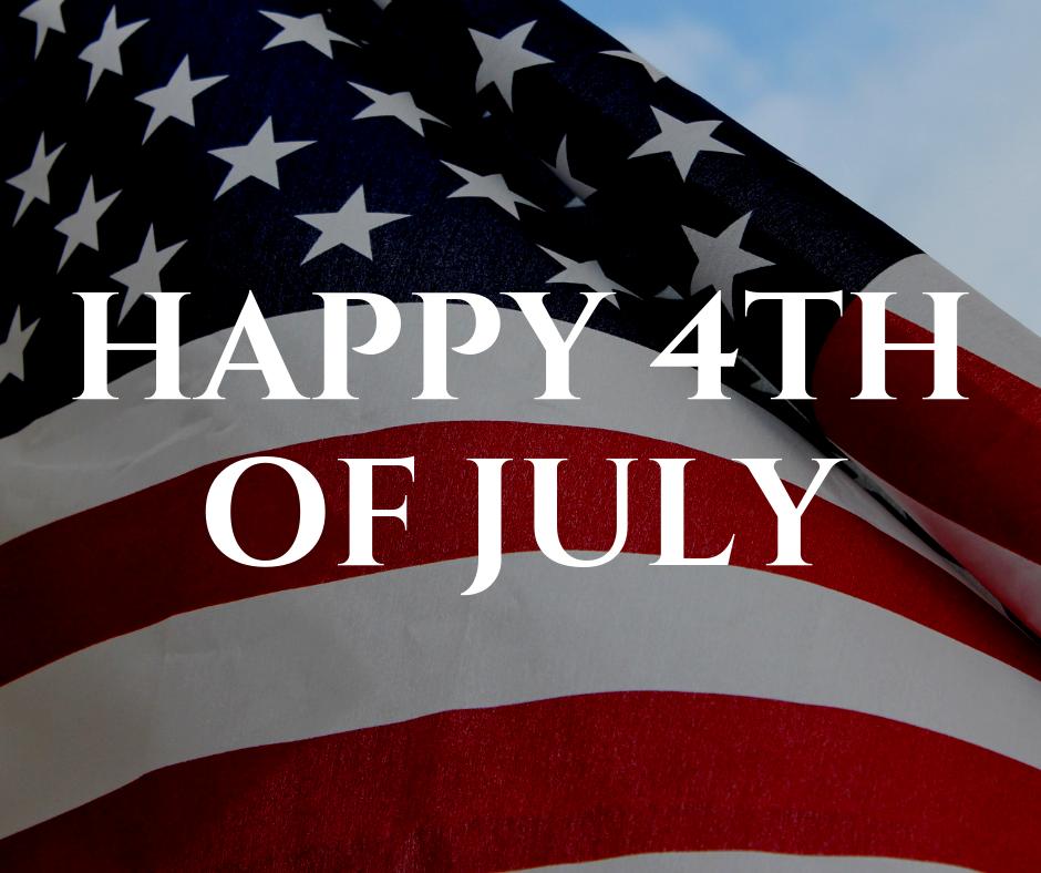 We hope everyone has a happy and safe #4thofJuly!