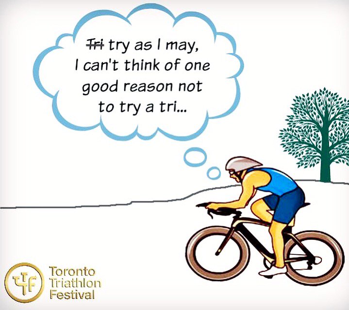 TriathlonTO's tweet image. The 1st ever TTF Try-A-Tri is July 20. Perfect for anyone interested in doing a triathlon but not quite ready for the full deal. The #tryatri is a 250m swim, 6km bike, and a 1.5km run. Totally doable &amp;amp; lots of fun!

It’s not too late to sign up! Info: torontotriathlonfestival.com/try-a-tri-race/